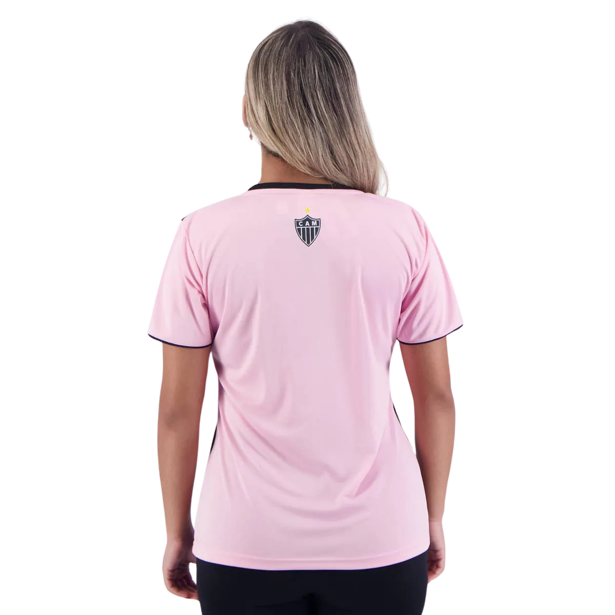 Camisa Atlético Mineiro Study Feminina Rosa e Preta